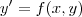 y'=f(x,y)