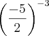 \left(\frac{-5}{2}\right)^{-3} \left(\frac{-5}{2}\right)^{-3}