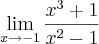 \lim_{x\rightarrow -1}\frac{x^3+1}{x^2-1} \lim_{x\rightarrow -1}\frac{x^3+1}{x^2-1}