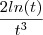 \frac{2ln(t)}{t^3}