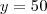 y=50