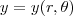 y=y(r,\theta) y=y(r,\theta)
