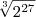 \sqrt[3]{{2^{27}}}
