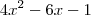 4x^2-6x-1 4x^2-6x-1