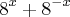 8{}^{x}+8{}^{-x}