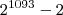{2}^{1093}-2