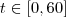 t \in [0,60]