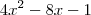 4x^2-8x-1 4x^2-8x-1