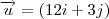 \overrightarrow{u}=(12i+3j) \overrightarrow{u}=(12i+3j)