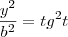 \frac{y^2}{b^2}=tg^2t \frac{y^2}{b^2}=tg^2t