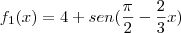f_1(x)=4+sen(\frac{\pi}{2}-\frac{2}{3}x) f_1(x)=4+sen(\frac{\pi}{2}-\frac{2}{3}x)