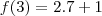 f(3)=2.7+1
