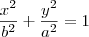 \frac{x^2}{b^2} + \frac{y^2}{a^2} = 1 \frac{x^2}{b^2} + \frac{y^2}{a^2} = 1