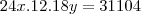 24x.12.18y=31104 24x.12.18y=31104