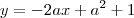 y=-2ax+a^2+1