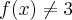 f(x)\neq3