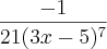 \frac{-1}{21(3x-5)^{7}}
