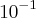 {10}^{-1} {10}^{-1}