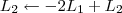 L_2 \leftarrow -2L_1 + L_2