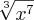 \sqrt[3]{x^7}