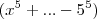 (x^5 +... - 5^5) (x^5 +... - 5^5)