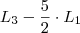 L_{3} - \frac{5}{2} \cdot L_{1} L_{3} - \frac{5}{2} \cdot L_{1}