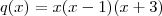 q(x) = x(x-1)(x+3) q(x) = x(x-1)(x+3)