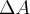 \Delta A