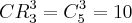 CR_{3}^{3} = C_{5}^{3} = 10 CR_{3}^{3} = C_{5}^{3} = 10