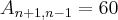 {A}_{n+1,n-1}=60