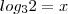 log_32=x