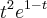 {t}^{2}{e}^{1-t}