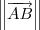 \left\|\overrightarrow{AB} \right\| \left\|\overrightarrow{AB} \right\|