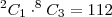 ^2C_{1} \cdot ^8C_{3}=112 ^2C_{1} \cdot ^8C_{3}=112