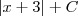 \left|x+3 \right|+C \left|x+3 \right|+C