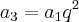 {a}_{3}={a}_{1}{q}^{2}