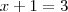 x+1=3 x+1=3