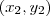 (x_2,y_2) (x_2,y_2)