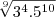 \sqrt[9]{3^4.5^{10}}