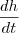\frac{dh}{dt}