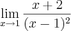 \lim_{x\rightarrow1}\frac{x+2}{(x-1)^2} \lim_{x\rightarrow1}\frac{x+2}{(x-1)^2}