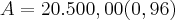 A=20.500,00(0,96)