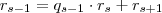 r_{s-1} = q_{s-1} \cdot r_{s} + r_{s+1}