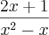 \frac{2x+1}{{x}^{2}-x} \frac{2x+1}{{x}^{2}-x}