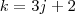 k=3j+2