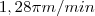 1,28\pi m/min