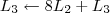 L_3 \leftarrow 8L_2 + L_3