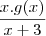 \frac{x.g(x)}{x+3}