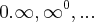 0.\infty,{\infty}^{0},... 0.\infty,{\infty}^{0},...