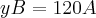 yB=120A